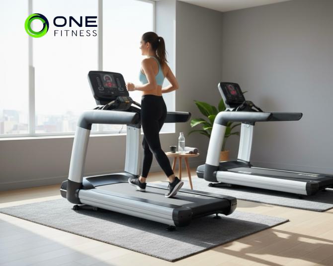 ลู่วิ่งไฟฟ้าเชิงพานิชย์ Commercial Treadmill One Fitness 